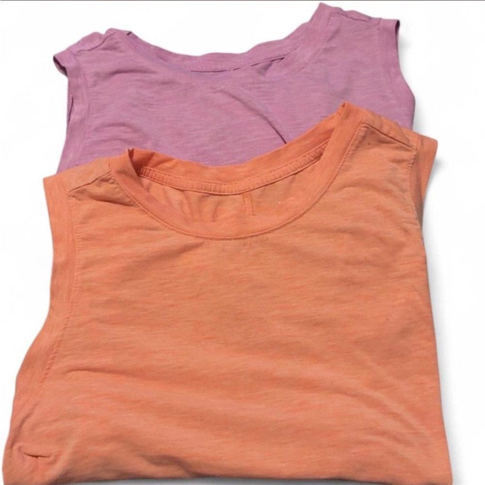 All in Motion Women's Tank Tops - Orange and Purple Size:L